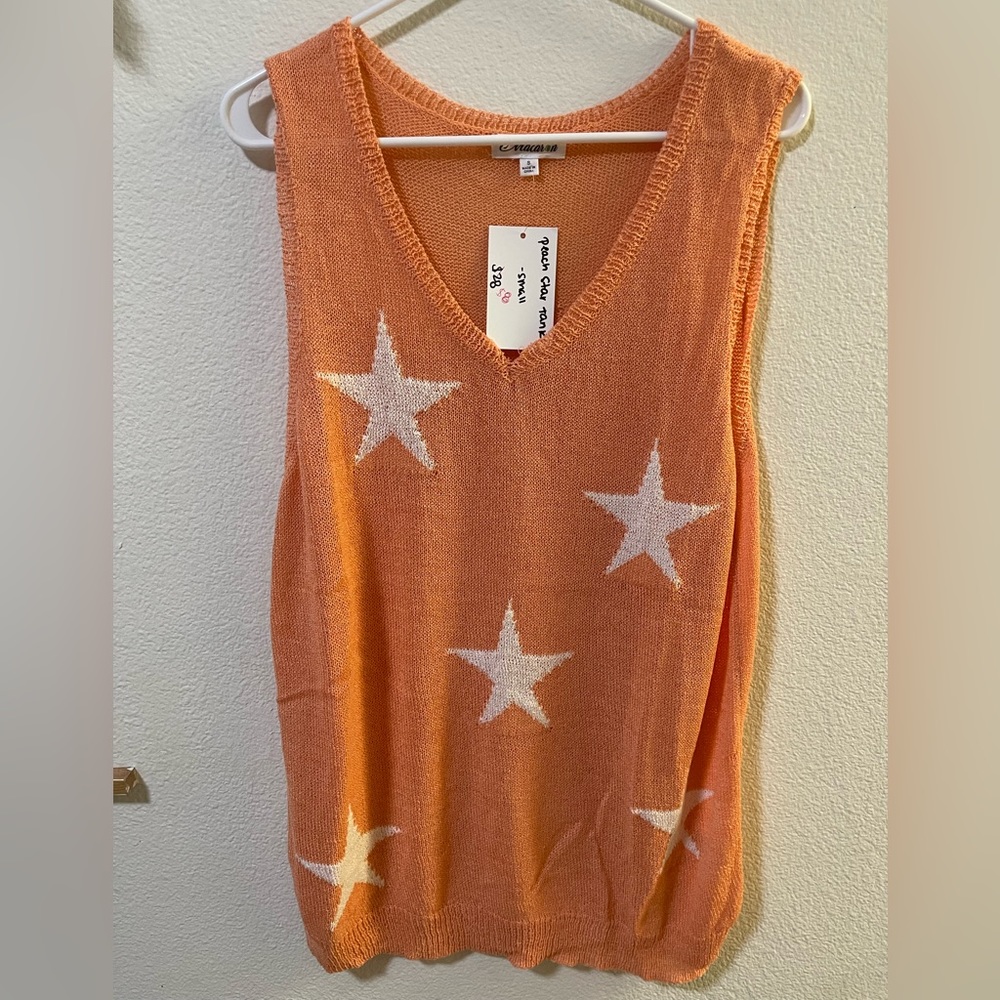 Macaron Peach star tank LOT!